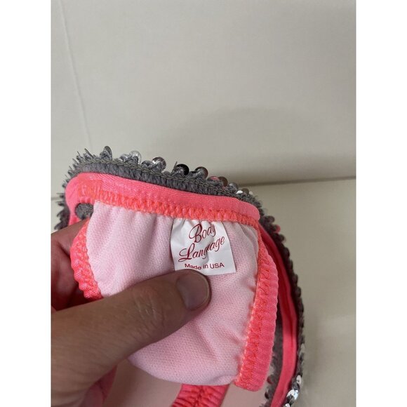 NEW Dancer Festival Silver Sequin Thong Bottom One Size Fits Most - Picture 4 of 5